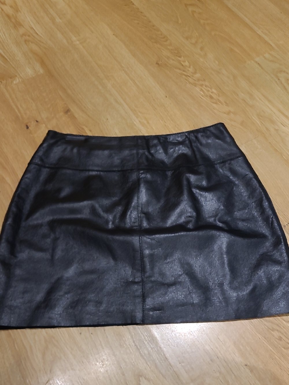 Black Leather Mini Skirt